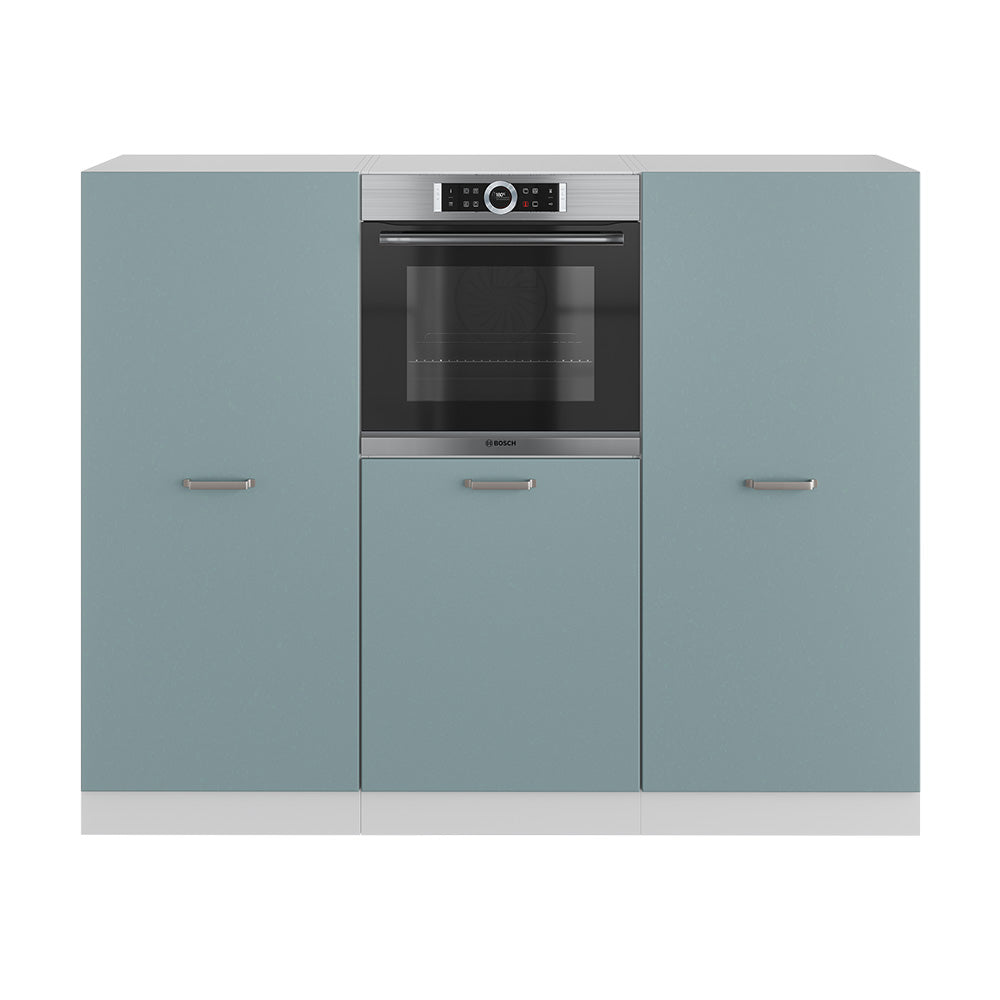 Vicco Cucine componibili piccole Blu-grigio/bianco 180 cm senza piano di lavoro