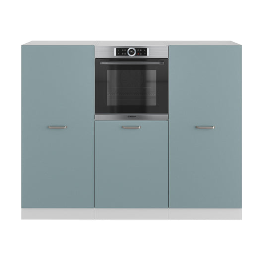 Vicco Cucine componibili piccole Blu-grigio/bianco 180 cm senza piano di lavoro