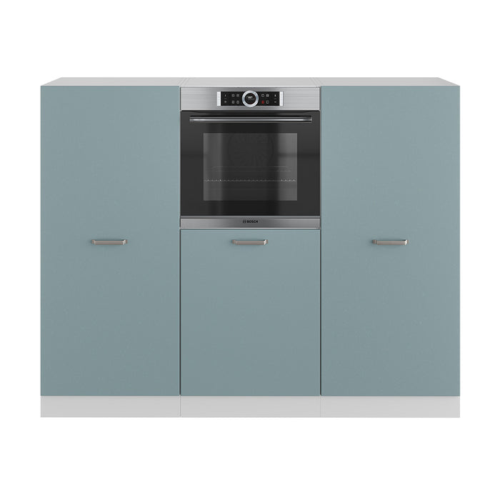 Vicco Cucine componibili piccole Blu-grigio/bianco 180 cm senza piano di lavoro