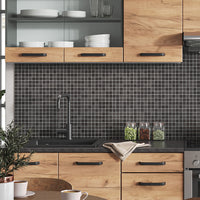 Vicco Cucina componibile Quercia dorata/antracite 240 cm , PL Fantasia nera