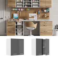 Vicco Pensile universale Antracite lucido 60 x 60 cm con porte