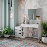 Vicco Tavola da toeletta Bianco 139.8 cm