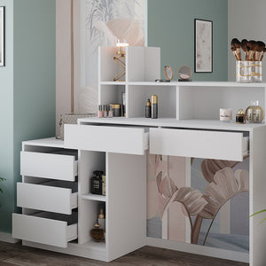 Vicco Tavola da toeletta Bianco 139.8 cm