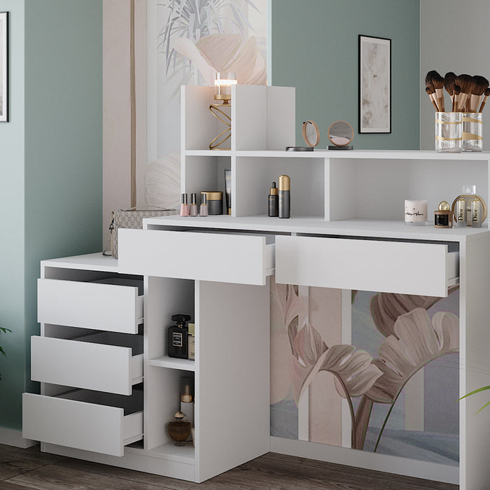 Vicco Tavola da toeletta Bianco 139.8 cm