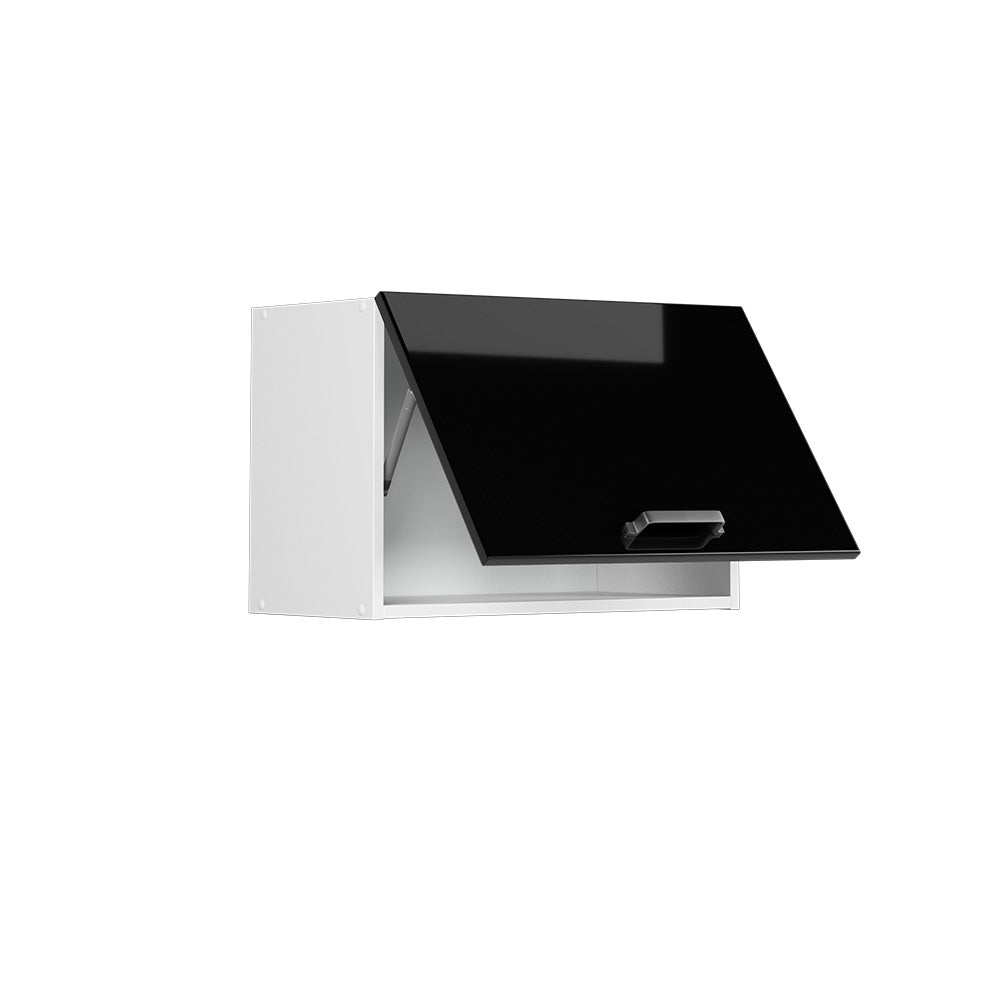 Vicco Pensile da cucina Nero lucido 60 cm Piatto