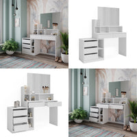 Vicco Tavola da toeletta Bianco 139.8 cm