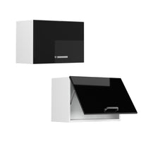 Vicco Pensile da cucina Nero lucido 60 cm Piatto