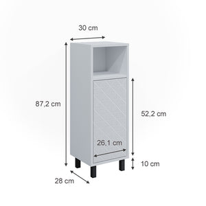 Vicco Mobiletto bagno Bianco 30 x 87.2 cm