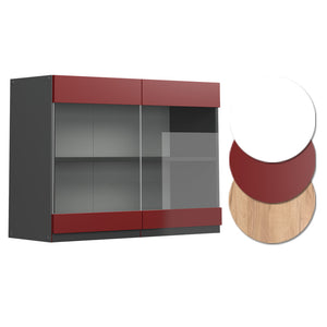 Vicco Mobile alto Rosso 80 cm Forma a J