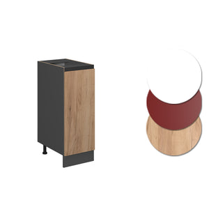 Vicco Armadio cucina dispensa alto Quercia dorata 30 cm PL Marmo