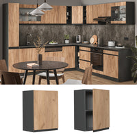 Vicco Pensile da cucina Quercia dorata 45 cm Forma a J