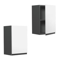 Vicco Pensile da cucina Bianco 40 cm Forma a J