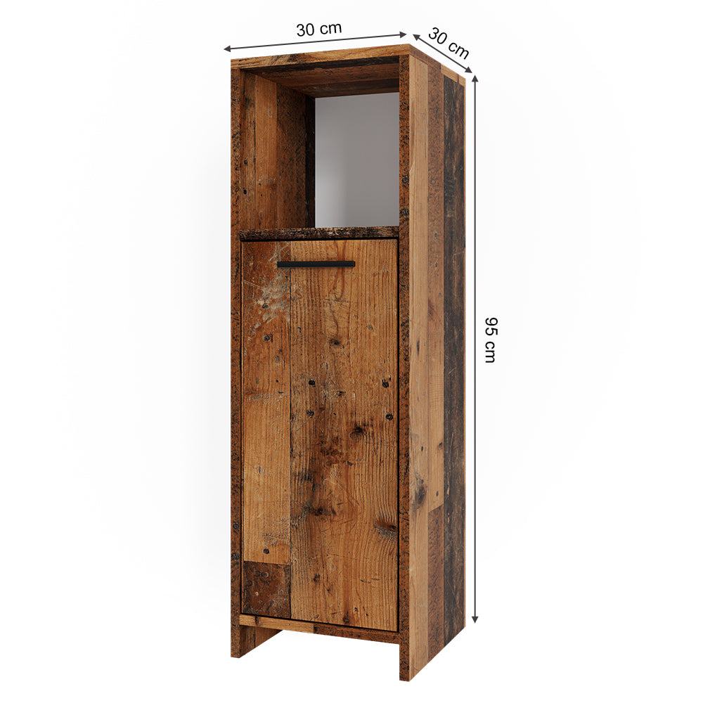 Vicco Mobiletto bagno Rovere rustico 30 x 95 cm