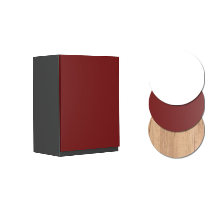 Vicco Pensile da cucina Rosso 45 cm Forma a J