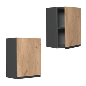 Vicco Pensile da cucina Quercia dorata 45 cm Forma a J