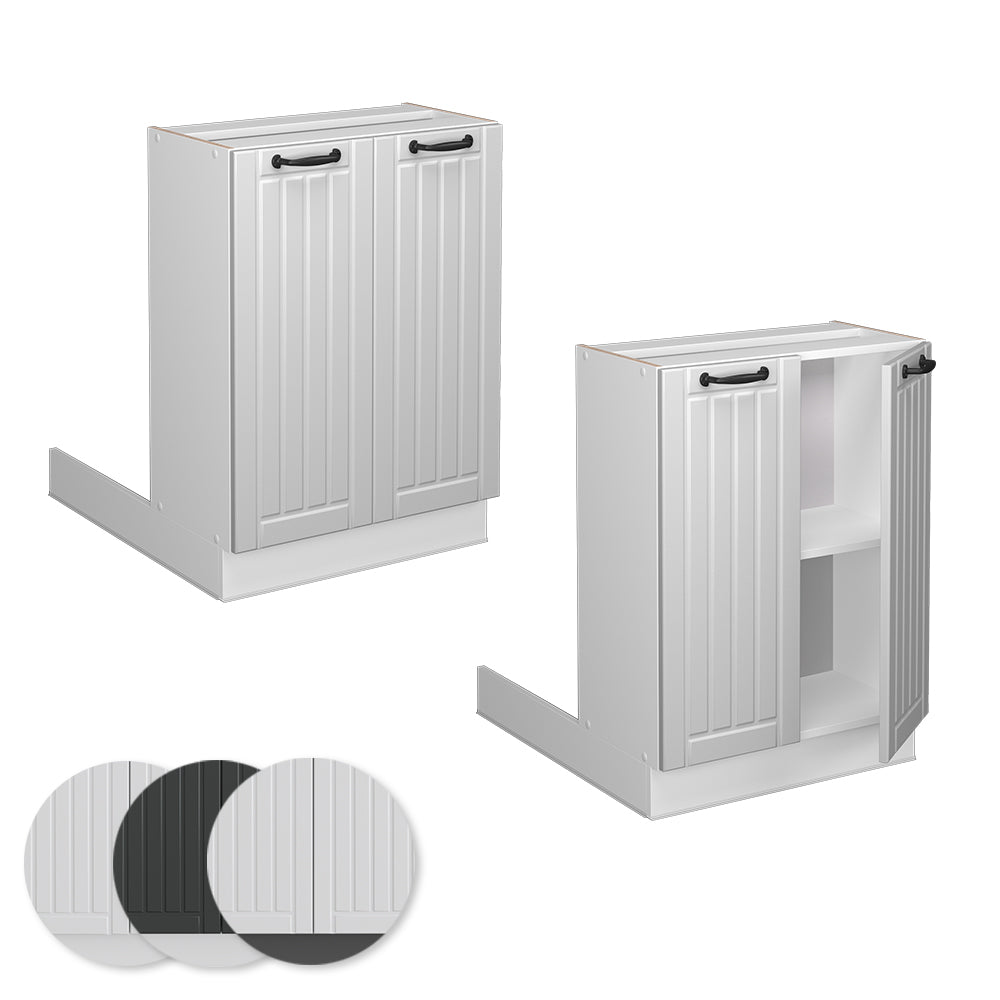 Vicco Isola cucina Bianco casa di campagna 60 cm senza piano di lavoro