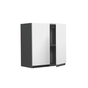 Vicco Pensile da cucina Bianco 60 cm Forma a J