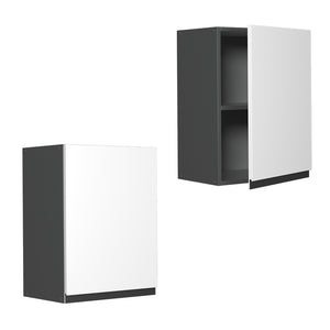 Vicco Pensile da cucina Bianco 45 cm Forma a J