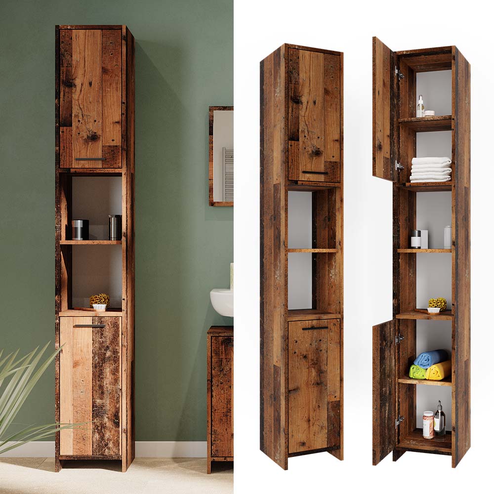 Vicco Mobile bagno alto Rovere rustico 30 x 190 cm