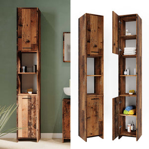 Vicco Mobile bagno alto Rovere rustico 30 x 190 cm