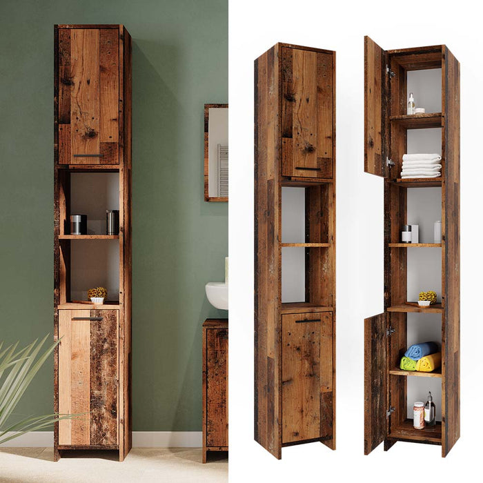 Vicco Mobile bagno alto Rovere rustico 30 x 190 cm