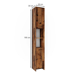 Vicco Mobile bagno alto Rovere rustico 30 x 190 cm