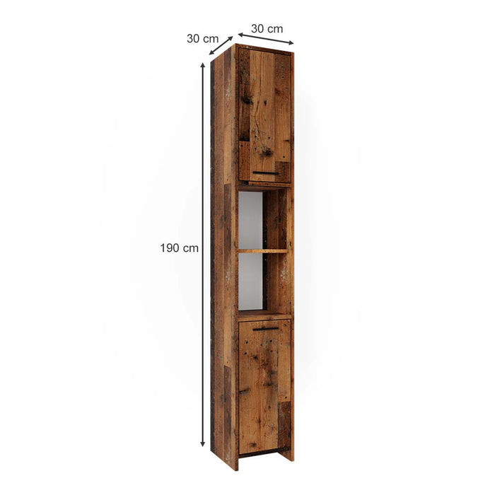 Vicco Mobile bagno alto Rovere rustico 30 x 190 cm
