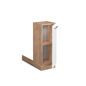 Vicco Isola cucina Bianco lucido 30 cm senza piano di lavoro