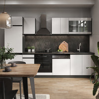 Vicco Cucina componibile Bianco/antracite 300 cm , PL Marmo