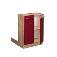 Vicco Isola cucina Rosso bordeaux lucido 60 cm senza piano di lavoro