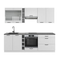 Vicco Cucina componibile Casa di campagna bianca/bianco 235 cm , PL Antracite