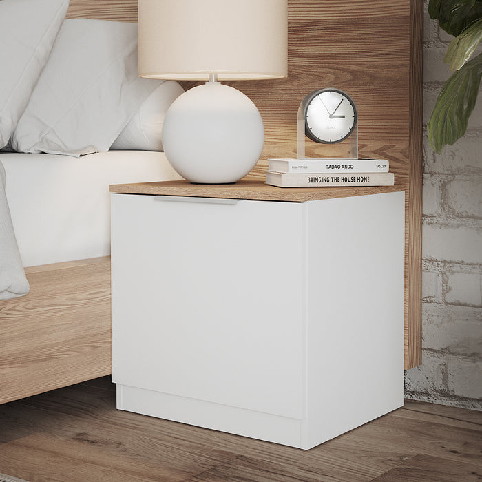 Vicco Comodino camera da letto Bianco 50 x 50 cm Set di 2