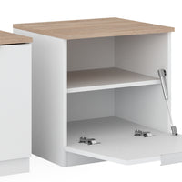 Vicco Comodino camera da letto Bianco 50 x 50 cm Set di 2