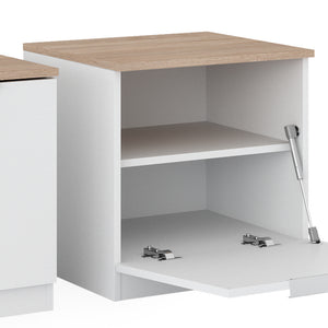 Vicco Comodino camera da letto Bianco 50 x 50 cm Set di 2