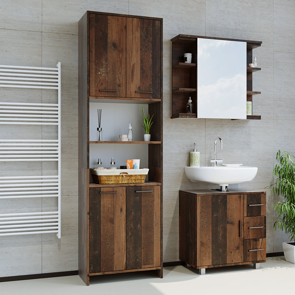 Vicco Mobile bagno alto Rovere rustico 56.1 x 190 cm