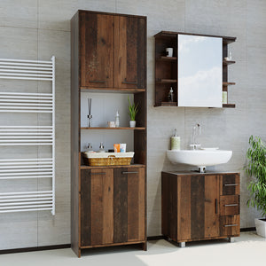 Vicco Mobile bagno alto Rovere rustico 56.1 x 190 cm
