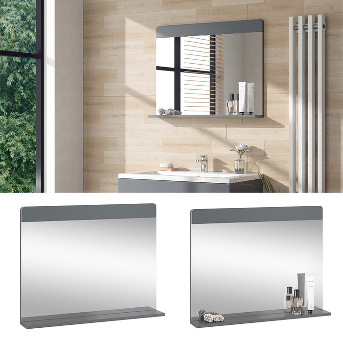 Vicco Specchio da bagno Grigio 80.1 x 62 cm