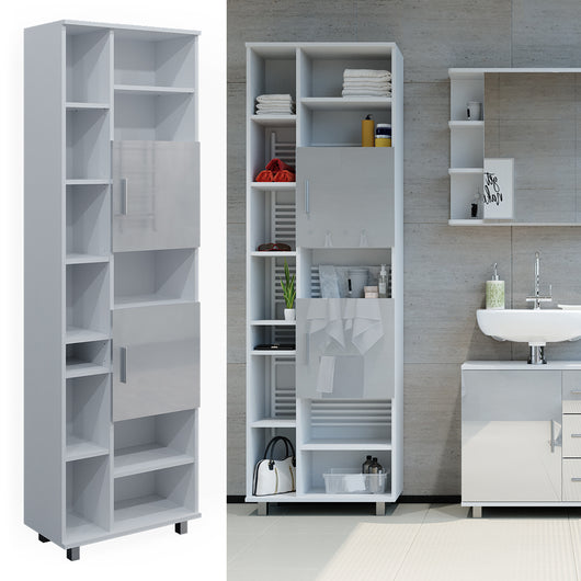 Vicco Mobile bagno alto Bianco lucido 60 x 190 cm