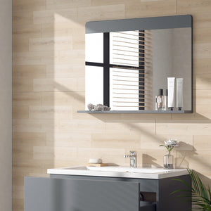 Vicco Specchio da bagno Grigio 80.1 x 62 cm