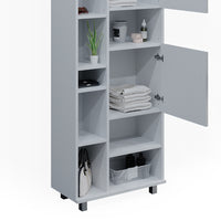 Vicco Mobile bagno alto Bianco lucido 60 x 190 cm