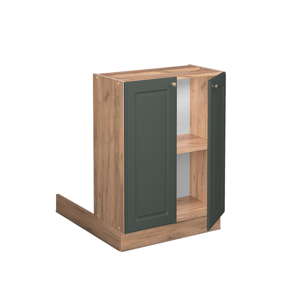 Vicco Isola cucina Verde-oro Country House 60 cm senza piano di lavoro