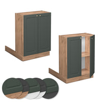 Vicco Isola cucina Verde-oro Country House 60 cm senza piano di lavoro