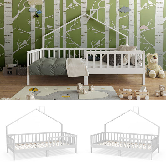 Vitalispa Letto montessori bambini Bianco 90x200 cm