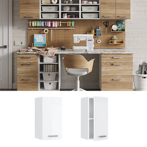 Vicco Pensile universale Bianco lucido 30 cm con anta