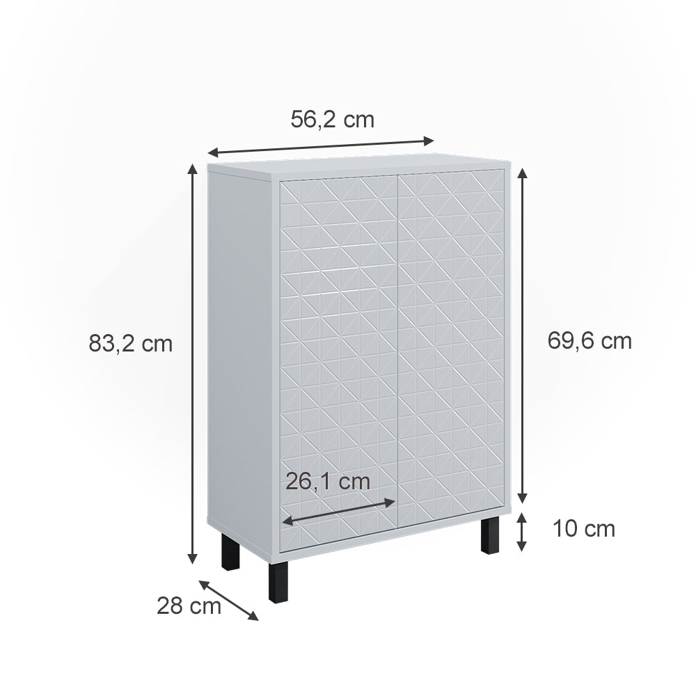 Vicco Mobiletto bagno Bianco 56.2 x 83.2 cm