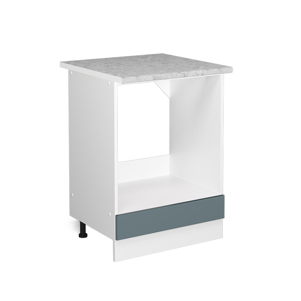 Vicco Base universale Grigio-blu 60 cm con ampia nicchia, con piano di lavoro