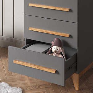 Vitalispa Cassettiera per camera da letto Grigio 53.4 x 88 cm