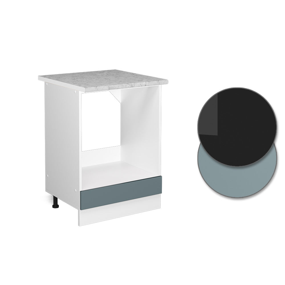 Vicco Base universale Grigio-blu 60 cm con ampia nicchia, con piano di lavoro