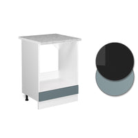 Vicco Base universale Grigio-blu 60 cm con ampia nicchia, con piano di lavoro