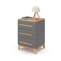 Vitalispa Cassettiera per camera da letto Grigio 53.4 x 88 cm